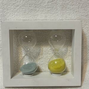 White Wooden tea time 3mins and 5 mins